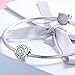WOSTU 925 Sterling Silver Family Forever Bead Charms fit Charm Bracelets Cubic Zirconia Pendant Charms