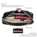 befen Women Full Grain Leather Tripple Zip Crossbody Bag Crossbody Cell Phone Purse Wallet Bag Phone Wristlet - Black