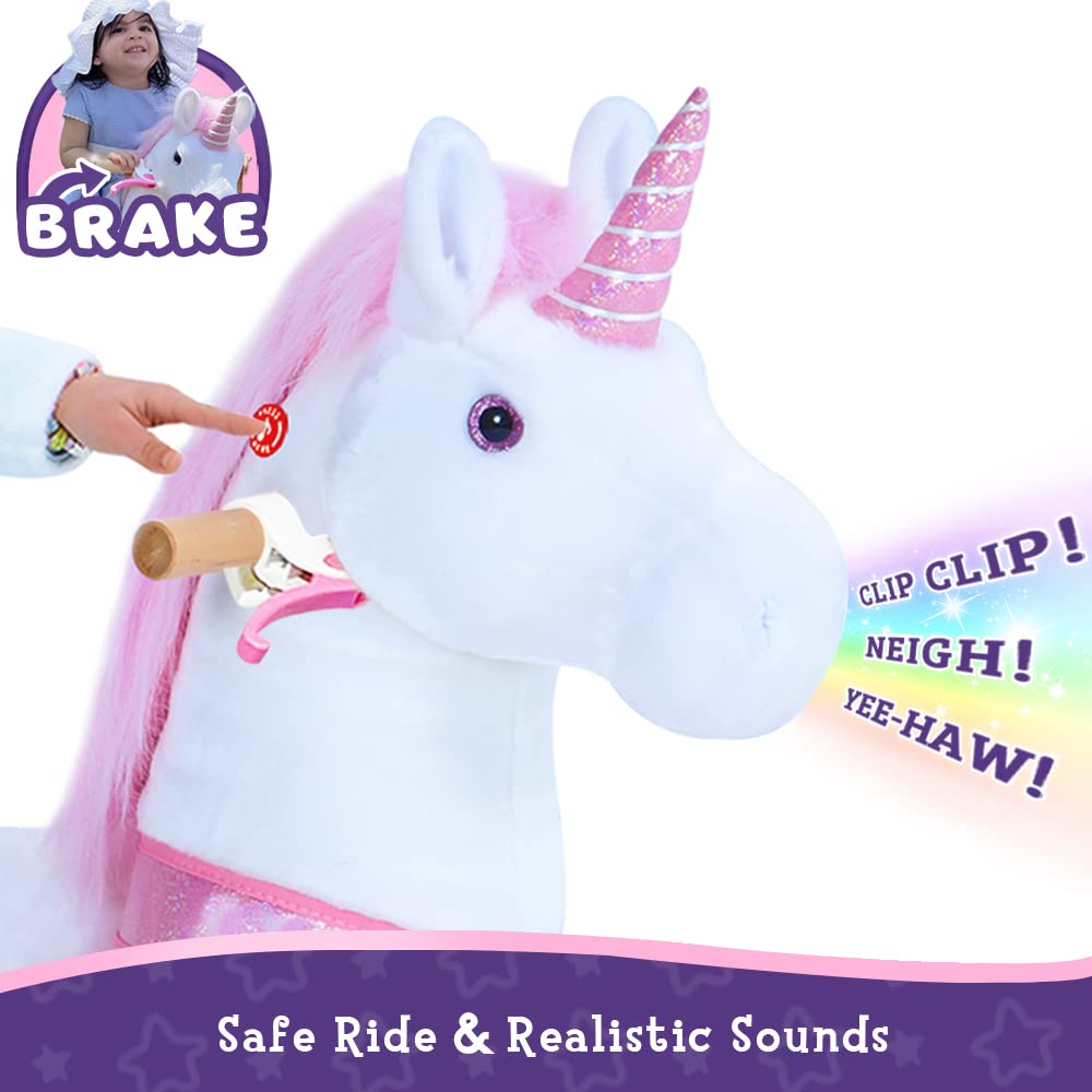 PonyCycle Ride on Unicorn Classic Model U (with Brake/ 36