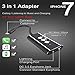 iPhone 7 Adapter, 2 in 1 Lightning to 3.5mm Audio Jack + Lightning Charge Port Support Calling and Music Control, Work with iOS 10.3 and above (Silver)