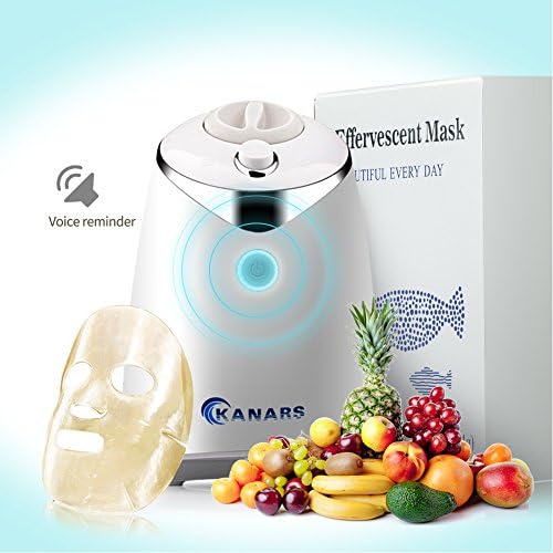 KANARS Fruit Facial Face Mask Machine Maker, DIY Natural Masque at Home with Human Voice Reminder Function ( Collagen Tablets Are Not Included)