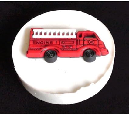 Fire Engine Camion Voiture Moule En Silicone Pour Decoration De Gateau Cupcake Amazon Fr Cuisine Maison