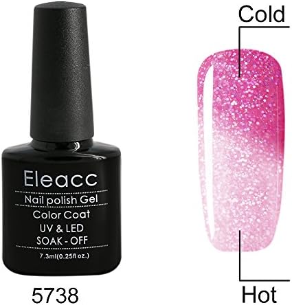 Eleacc Temperature Changing Colour Nail Lacquers Soak Off UV LED Gel Polish Gelpolish 7.3ml ( 5738)