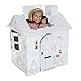 Emily Rose Incredible Dollhouse or Kid's Play House, Ready to Paint and Decorate | Great Party Activity! (Safari House)