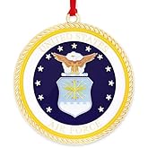 PinMart's Officially Licensed U.S. Air Force Christmas Ornament - Perfect Military Gifts for Men and Women - Patriotic American Ornaments for Christmas Trees and Decorations