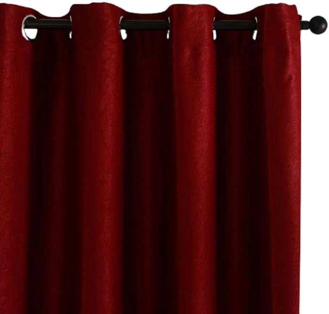 ROAQT Blackout Curtains For Bedroom Solid Blackout Curtains For Living Room Bedroom Kitchen