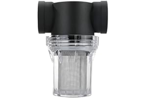 Pipeline Filter,Inline Mesh Screen, 1pcs Garden Watering Filter, 1/2" 3/4" 1" Plastic Irrigation System Impurity Prefilter Aq