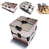 PojoTech Infinite Cube，Fidget Cube in Style With Pressure Reduction Toy - Killing Time Toys for For ADD, ADHD, Anxiety, and Autism Adult and Children (Rose Gold)