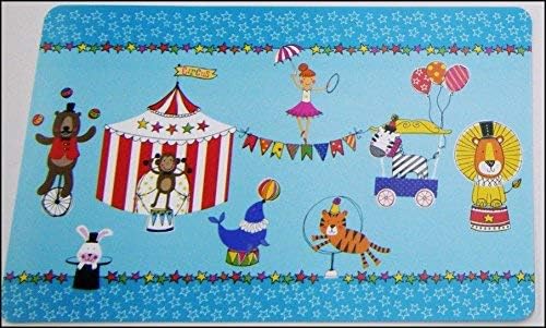 Kids Table Mat Placemat Children Kitchen Kid Dining Colourful Mat Baby BLUE