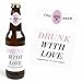 Big Dot of Happiness Omg, You're Getting Married - Engagement Party Decorations for Women - 6 Beer Bottle Label Stickers and 1 Carrier