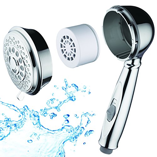 AquaCare By Hotel Spa 7Setting Filtered Handheld Shower Head with