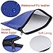 Tongnian Bank Bag Money Pouch Leatherette Security Deposit Bags Utility Zipper Bags for Cash Money,Check Wallet,Cosmetics,Tools,11x6 inch 4 Pack (Blue)
