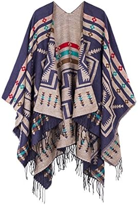 navy blue poncho wrap