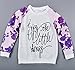 Efaster® 1Set Toddler Baby Girl Long Sleeve Print T-shirt Tops+Pants Outfits Clothes (2T)