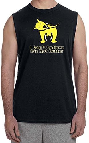 I can't Believe it's not butter Men's Sleeveless X-Large Blue T-Shirts
