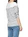 Allegra K Women's Slim Fit Long Sleeve Striped T-Shirt Round Neck Tops Small Dark Blue