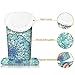 Fintie Plush Lined Eyeglasses Holder, Glasses Stand Case, Anti-scratch Glasses Storage Organizer for Desk, Nightstand, Office, Emerald Illusions