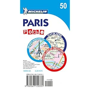 Michelin Paris Poche Map No. 50 (Pocket Map) (Maps/City (Michelin))