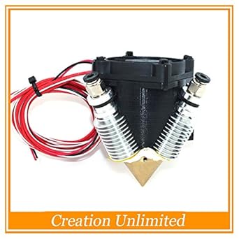 Amazon Com Gimax Extruder Full Kit Lite6 Brass Multi Color Nozzle 3 In 1 Out 0 4mm For 1 75mm Filament Mixing Colors Multi Nozzle For 3d Printer Industrial Scientific