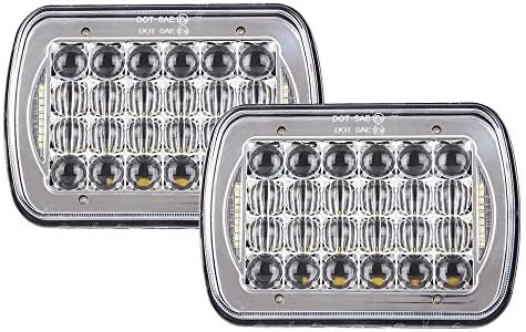 DOT 5''x7'' 6''x7'' 85w Cree High Low Beam Led Headlights for Jeep YJ Wrangler 1987-1995 XJ Cherokee 1984-2001 MJ Comanche 1986-1992 H6014 / H6052 / H6054 / 6054