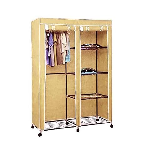 House Of Quirk Movable Wardrobe Rack With Wheels Diy Cream Free
