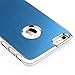 ULAK iPhone 6 Plus Case, Luxury Aluminum Chrome Coating Hybrid Hard Case Cover with PC Bumper for Apple iPhone 6s Plus / 6 Plus 5.5 Inch (Blue)