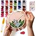 YIROCK Embroidery Floss Kit for DIY Friendship Bracelet Strings - 149 PCS Craft Threads, 108 Full-Color Cross Stitch Threads and Fabric, Portable Floss Thread Set with Tools Girls Gift for Starters