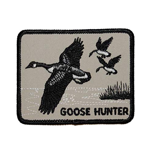 Goose Hunter Sport Hunting Outdoors Embroidered Iron On Patch Applique Vintage