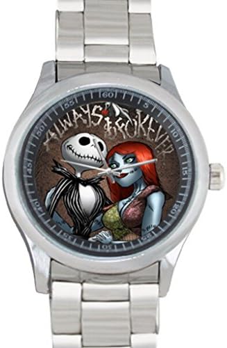 Stainless Steel Wrist Watch to Give As a Special Gift with The Nightmare Before Christmas Image