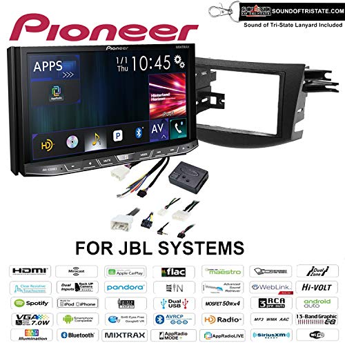Pioneer AVH-4200NEX DVD Receiver + Install kit Install kit 2006-2012 Toyota RAV4 with Amplified System (Factory Refurbished) and a Sound of Tri-State Lanyard Bundle (Certified Refurbished)