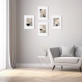 Scholar Tree White Wooden A4 Picture Frame Set of 4 with Mount view 2