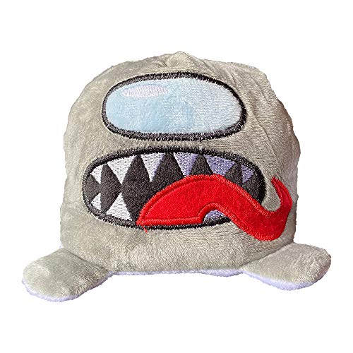 Miajin Reversible Plushie Toys, Double-Sided Flip Reversible Stuffed Animals Doll for Game Fans (White to Gray)