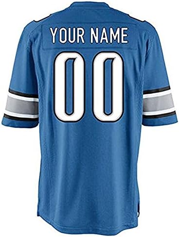 Custom Football Jerseys Any Team Mens Youth Womens Player Jerseys Any Team Name Number (Detroit_Lions)