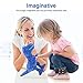 Zooawa Dinosaur Stuffed Animal Toys, Cute Soft Plush T-Rex Tyrannosaurus Dinosaur Stuffed Animal Figure, Dino Toys Birthday Valentines Day Gifts for Baby Girl Boy Kids, 13 x 10.5 x 6 Inch, Blue
