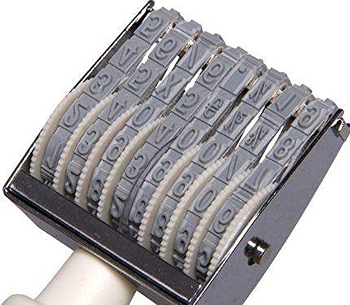 8 Digit Rubber Rolling Stamp English Alphabet Letter Number Symbol Rolling Wheel Stationery DIY - Thumbnail 4