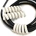 Cordpiggy Cable & Cord Organizer (Large) – Cord Management for Visual, Audio, Gaming, Computer, Networking, Appliances – Flexible Cord Keeper, Lightweight Spiral Holder; Set of 2, Color Ivory