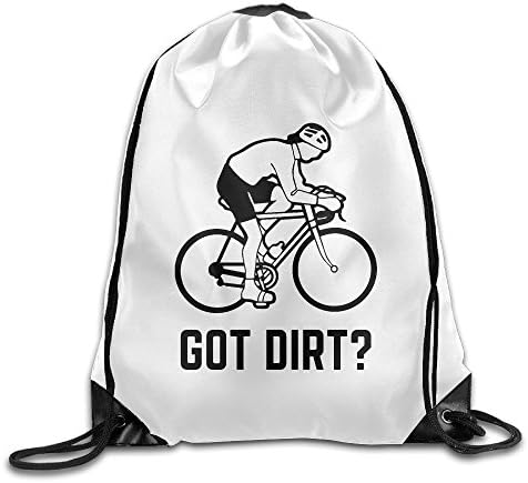 Got Dirt Bike Motocross Racing Withe Drawstring Backpack Rucksack Gym Bag Travel Sports Bag
