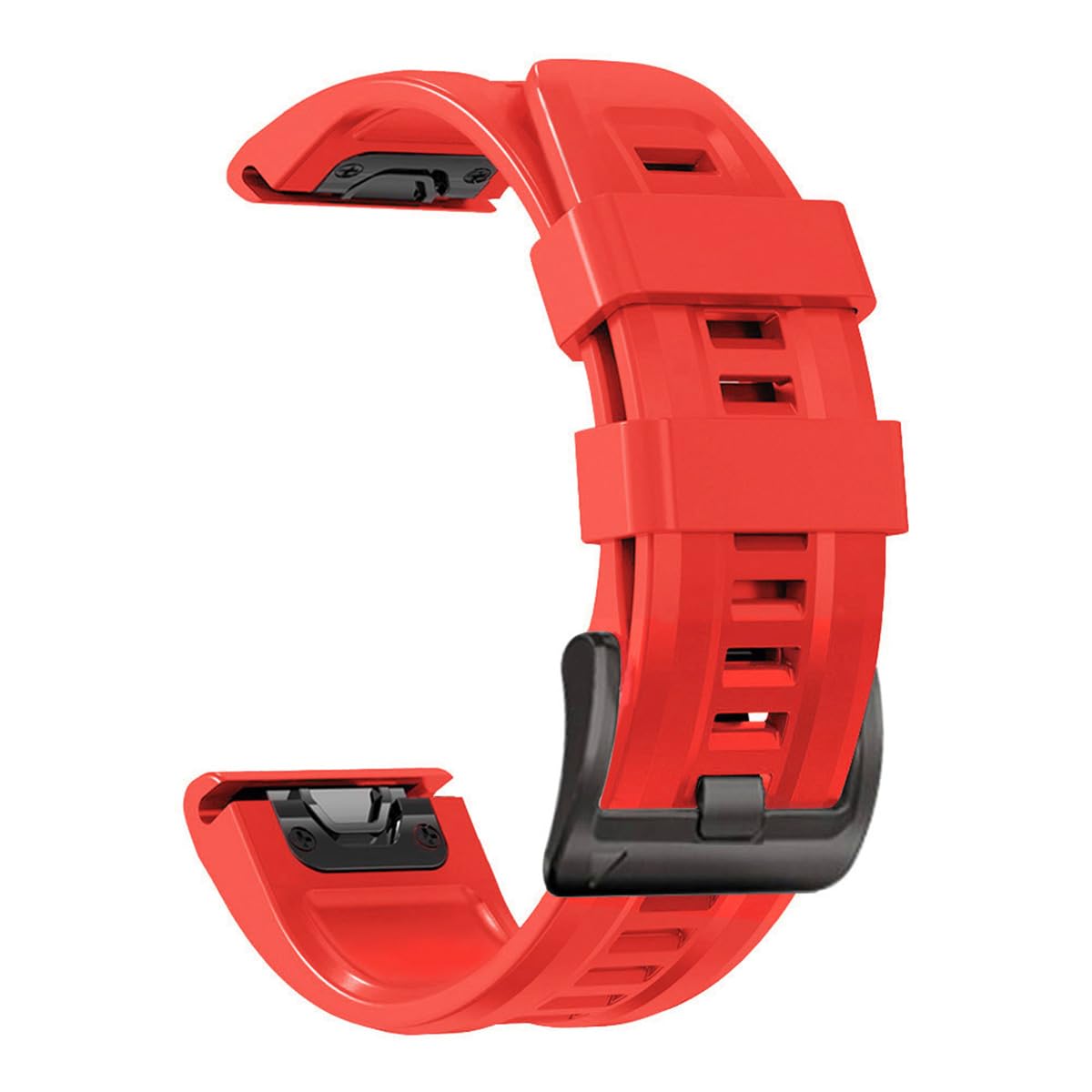 26mm Watch Band for Garmin Fenix 7X/Fenix 6X/Fenix/5X/Fenix 3/Fenix 3 HR, Soft Silicone Band Strap Wristband with Quick Fit for Garmin Smart Watch (Orange)