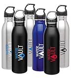 WaterVault Stainless Steel Sport Hydration Water Bottle, bpa Free 24 oz, Various Colors