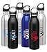 WaterVault Classic Single Wall Stainless Steel Water Bottle with Leak Proof Loop Cap, Bpa-Free Sport Canteen, 24oz