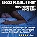 Blue Light Blocking Glasses - Clip-on Flip-up Fits Over Reading Glasses - Better Night Sleep - Anti Glare Lens for Insomnia, Migraine, Eye Strain - Blue Filter Computer Glasses for Men, Women, Gaming