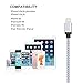 iPhone Charger, EverDigi 4Pack 10FT Premium Lightning to USB Cable 8 Pin Nylon Braided Charging Cable Cord for iPhone 7/7 Plus/6/6s/6 plus/6s plus/iPhone 5/5s/5c/SE/iPad/iPod and More(white)