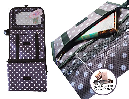 Shayaan Baby Diaper Changing Pad-Portable Diaper Changing Station for Home & Travel- Waterproof & Washable Diaper Changing Mat- Infant and Toddler Reusable Diaper Changing Kit-Bonus Baby Toy - Thumbnail 3