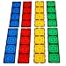 Shapemags 8 Piece Magnet Building Tiles Magnetic Blocks - 8 12 X 3 Building Tiles, Award Winning STEM Educational 3D Construction Blocks Set