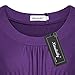 Ninedaily Women Long Sleeve Draped T-shirt Scoop Neck Flattering Tunic Tops