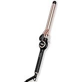 Curling Iron 3/4 Inch, Long Barrel Curling Wand for Long Hair, Ceramic Tourmaline Hair Curling Iron for Small Curls, Double Voltage(100-240V)