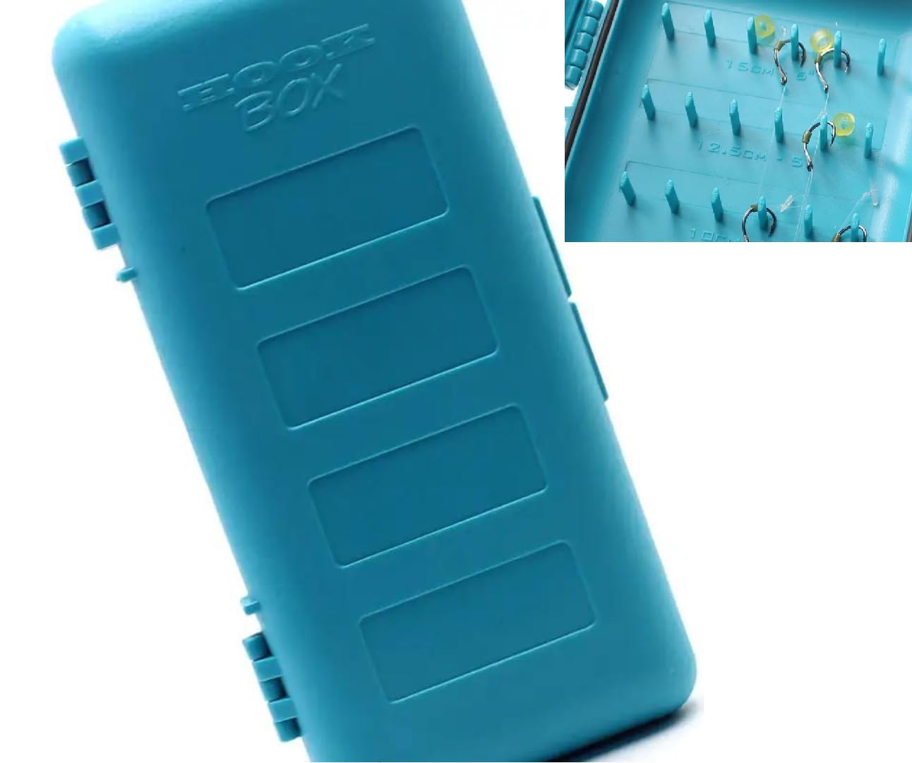 Carp Fishing Rig Box – Hooklength Storage Box for 4" 5" 6" Hair Rigs | Compact Rigsafe Tackle Box with Pins | Terminal Tackle Organizer for Hair Rigs & Leaders