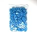 fdjiti home 300 Pcs Glow in The Dark Stones Luminous Pebbles Indoor Outdoor Deco Walkways | Halloween Xmas Party Decor Gardens Paths Yards Lawns Aquariums Plants House Christmas Parties | Bright Blue