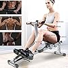 Rowing-Machine-Fitness-Cardio-Workout-with-Adjustable-Resistance-Double-Aluminum-Sliding-Rail-LCD-Monitor-Super-Silent-Fit-for-Home-Gym-Strength-Training Rowing Machine, Fitness Cardio Workout with Adjustable Resistance, Double Aluminum Sliding Rail, LCD Monitor, Super…
