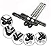 HIDOLL Construction Rulers Aluminum Template Tool Multi Scale Ruler for Layout and Linear Measurement